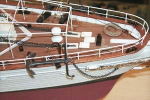 prua modello nave Elettra - modelli navali